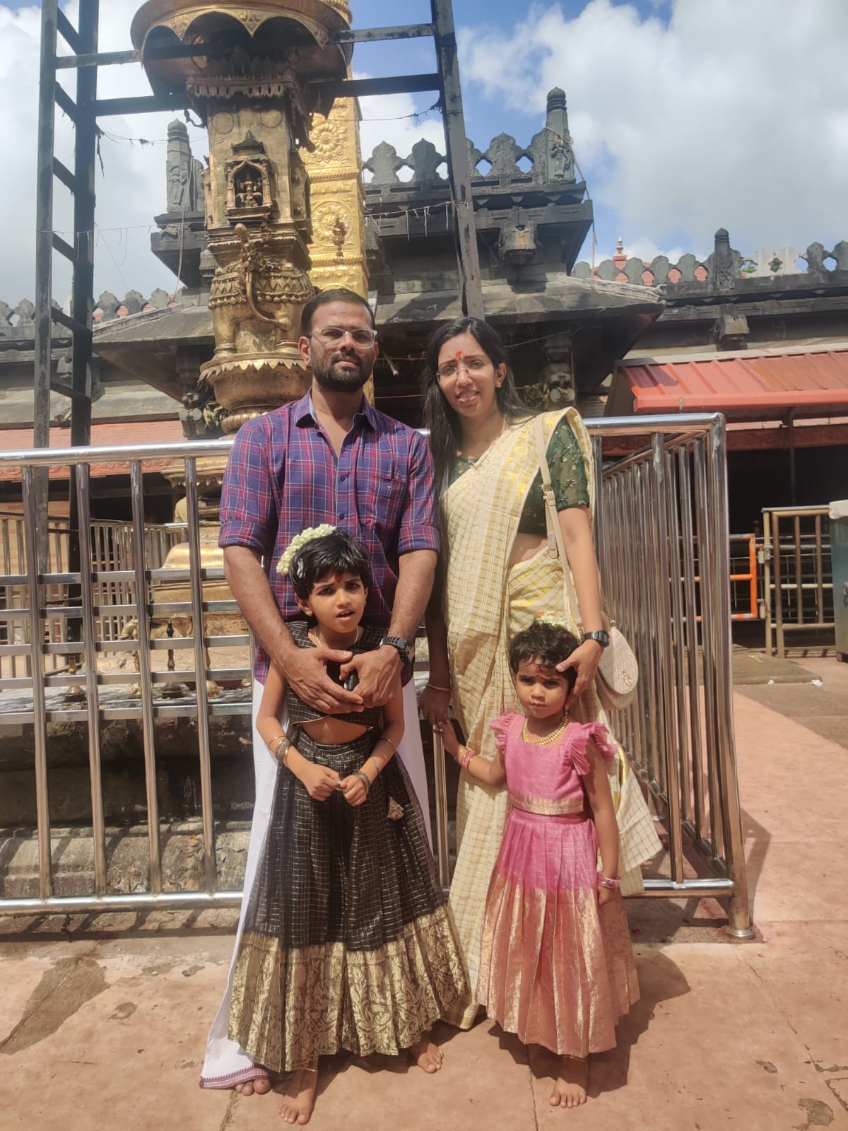 Family moment at Mookambika